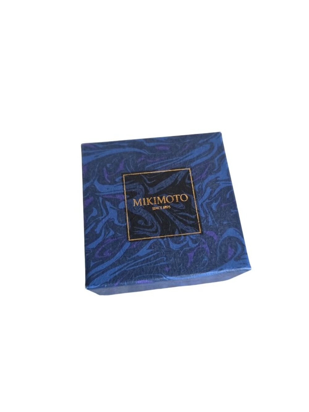 Mikimoto Empty Jewelry Presentation Blue Box 2.5" x 2.5" x 1.75"
